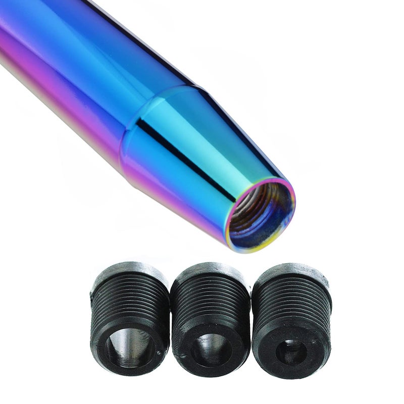 Abfer Long Shift Knob Car Gear Stick Weighted Shifter Knobs Extension Metal Shifting Lever Fit Most Manual Automatic Transmission Vehicle (Multicolor) - Image 4